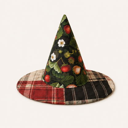🧙‍♀️Quilted Patchwork Witch Hat – Choose Your Magical Pattern