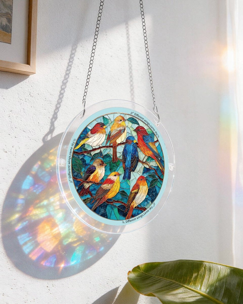 Vivifygrow — Acrylic Jigsaw Puzzle Suncatcher - Glowing Feather Haven — product image 8