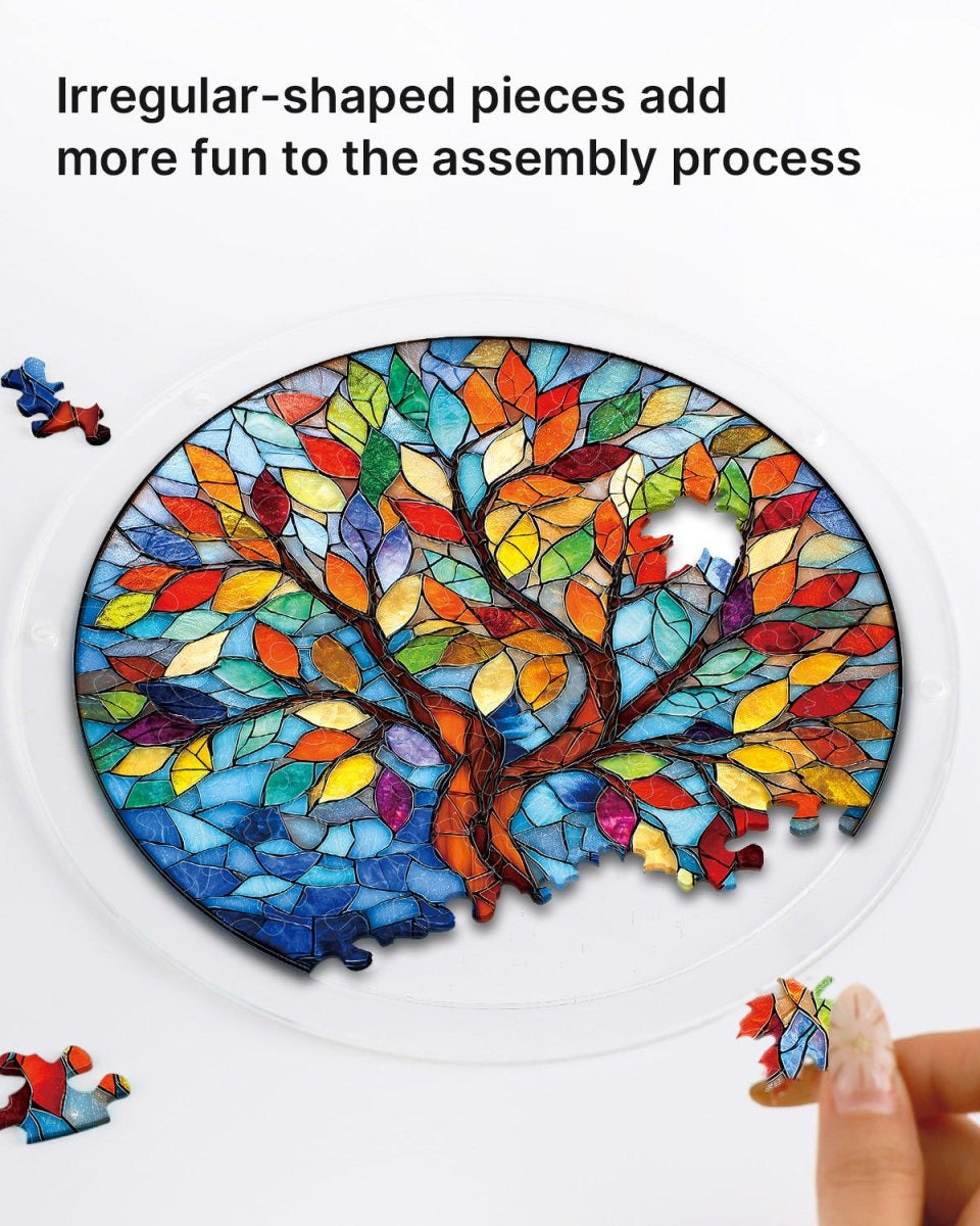 Vivifygrow — Acrylic Jigsaw Puzzle Suncatcher - Tree of Radiant Glass — product image 2