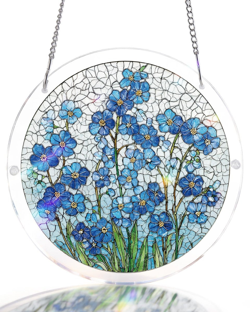 Vivifygrow — Acrylic Jigsaw Puzzle Suncatcher - Azure Bloom Whisper — product image 4