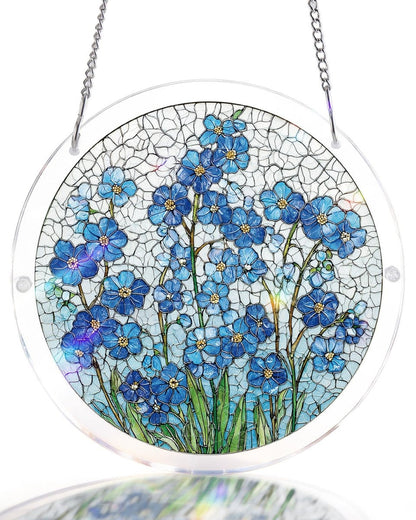 Vivifygrow — Acrylic Jigsaw Puzzle Suncatcher - Azure Bloom Whisper — product image 4