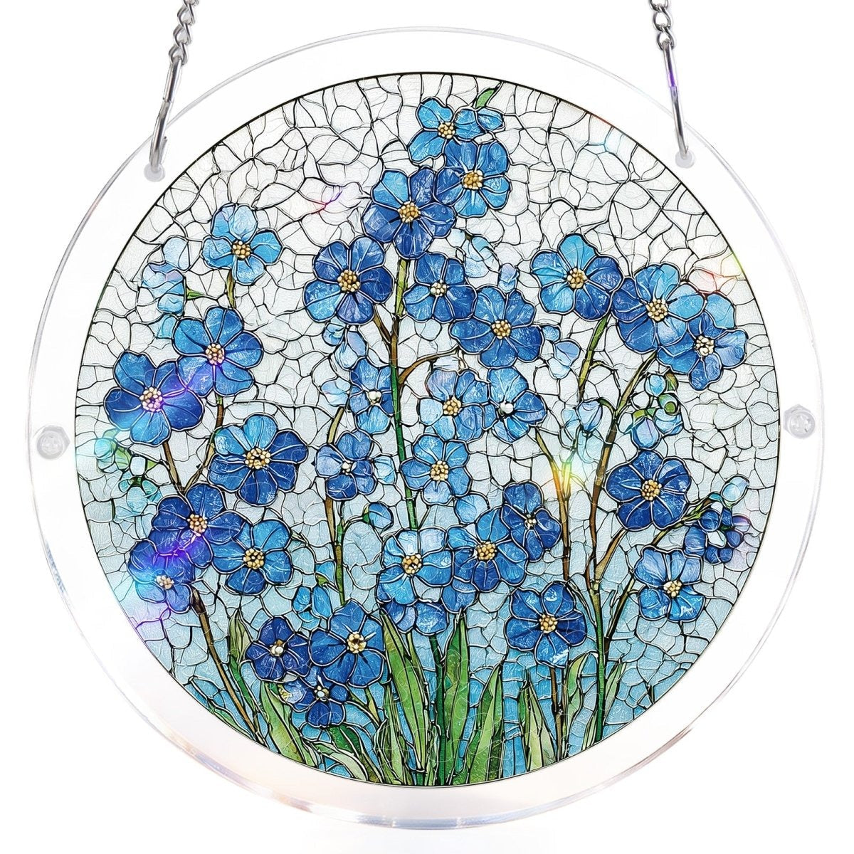 Vivifygrow — Acrylic Jigsaw Puzzle Suncatcher - Azure Bloom Whisper — product image 6