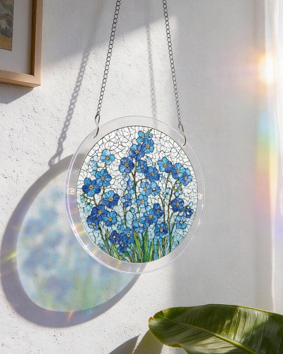 Vivifygrow — Acrylic Jigsaw Puzzle Suncatcher - Azure Bloom Whisper — product image 3