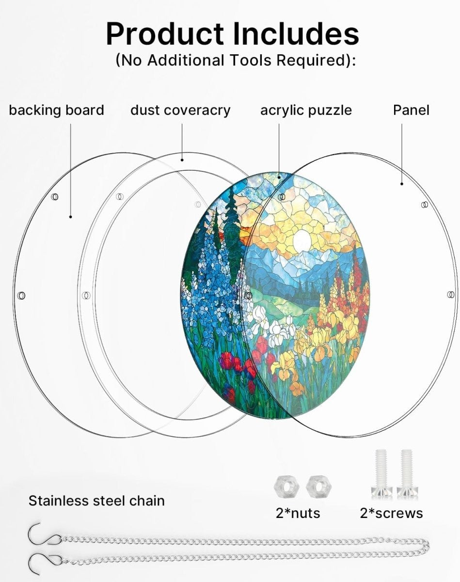 Vivifygrow — Acrylic Jigsaw Puzzle Suncatcher - Dawn Blossom Sea — product image 6