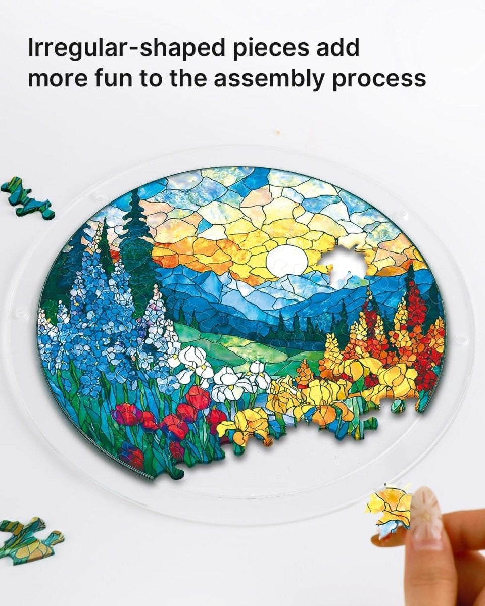 Vivifygrow — Acrylic Jigsaw Puzzle Suncatcher - Dawn Blossom Sea — product image 2