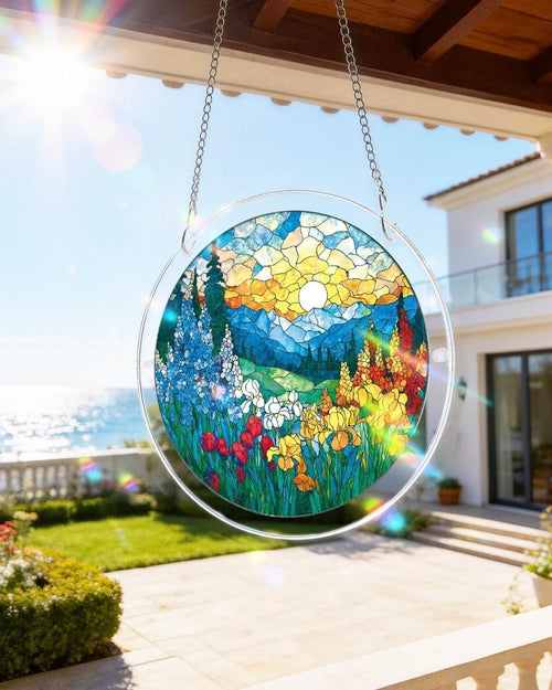 Vivifygrow — Acrylic Jigsaw Puzzle Suncatcher - Dawn Blossom Sea — product image 1