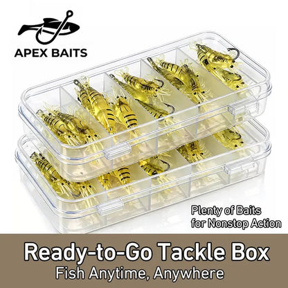 🦐 1.5‑Inch Realistic Shrimp Soft Fishing Lures (30 pcs/60pcs/90pcs)