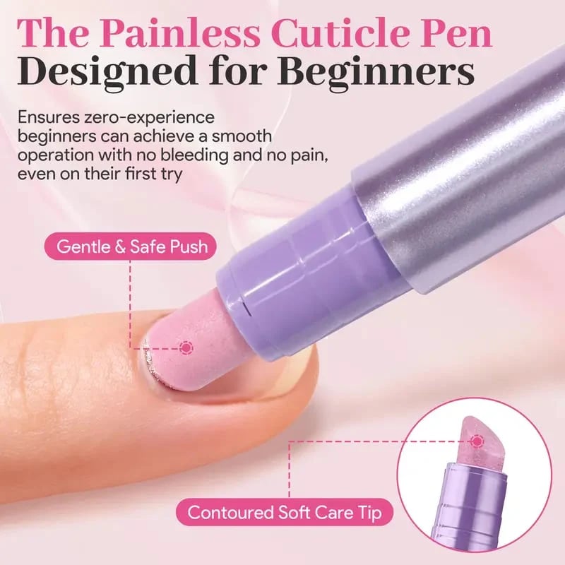 3-in-1 Ceramic Cuticle Oil Pusher Pen