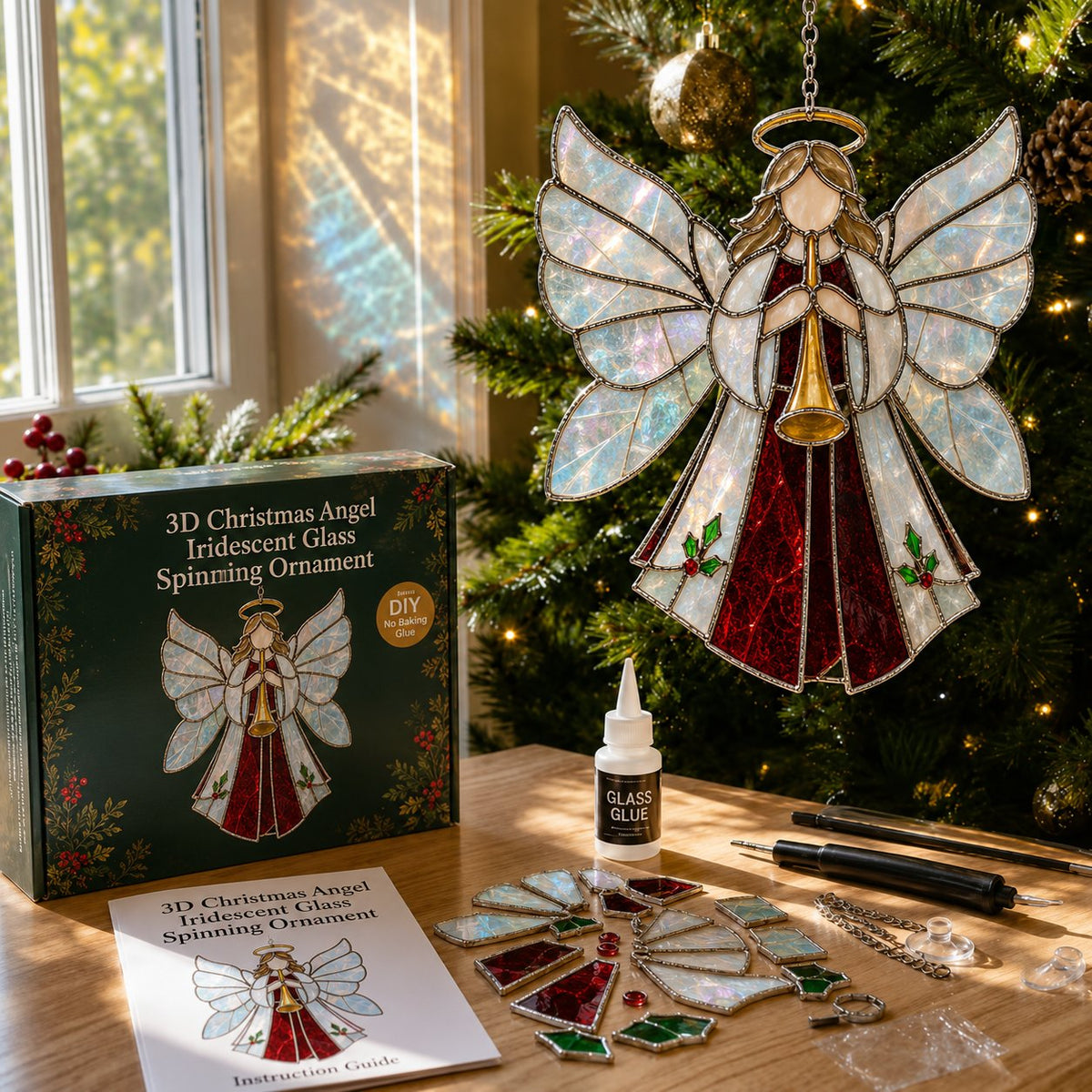 3D Christmas Iridescent Suncatcher DIY Kit