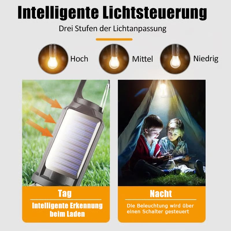 USB & Solar Rechargeable LED Camping Lantern