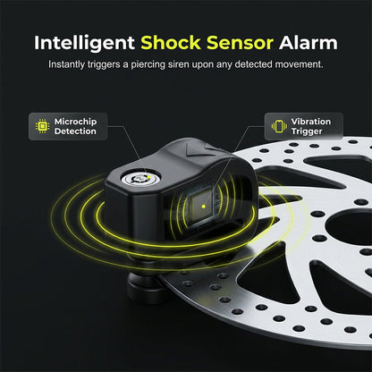 110dB Motorcycle Disc Brake Alarm Lock – 6mm Pin