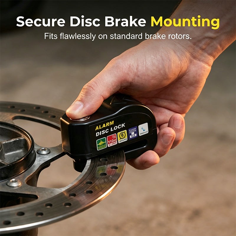 110dB Motorcycle Disc Brake Alarm Lock – 6mm Pin