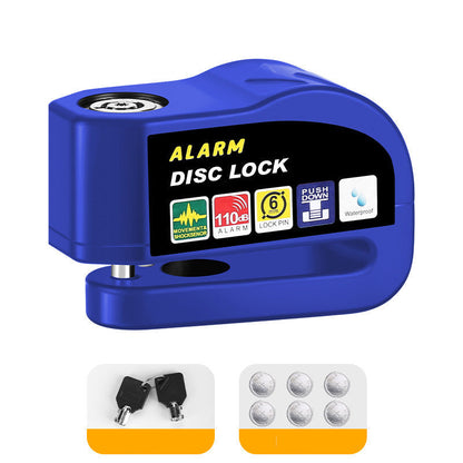 110dB Motorcycle Disc Brake Alarm Lock – 6mm Pin